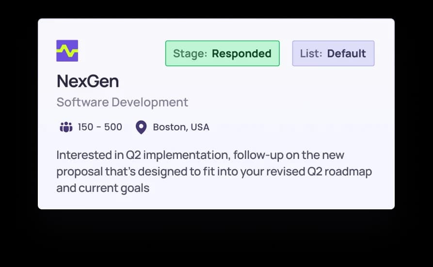 Define CRM-Like Stages For Account-Based Outreach