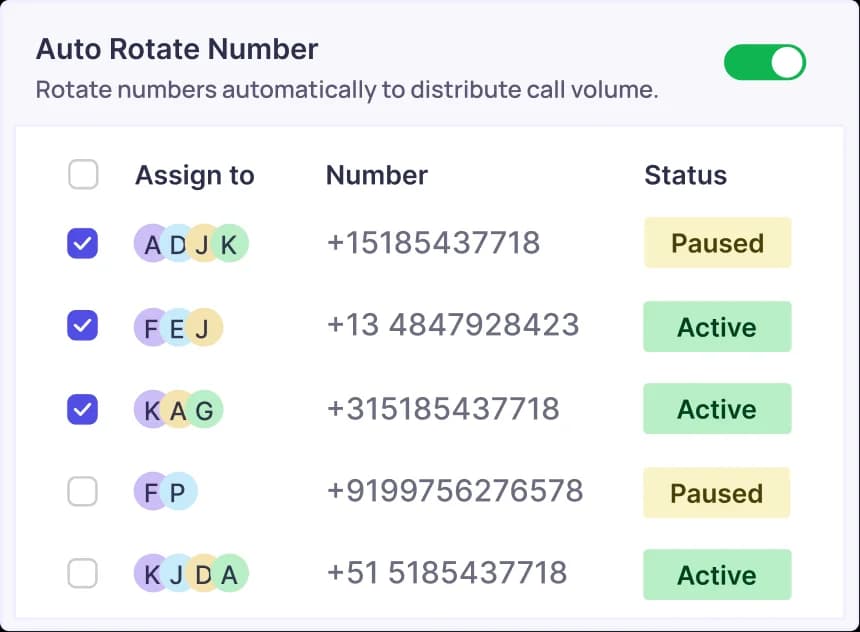 NUMBER AUTO-ROTATION