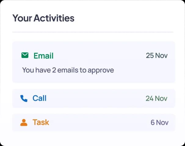 No more spending 30 minutes writing follow-up emails or finding new contacts. Action AI uses conversation context to draft personalized follow-ups Instantly.