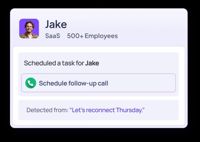 Say goodbye to forgetting follow-ups. Action AI surfaces the right next action for the right prospects at the right time so every conversation moves forward.