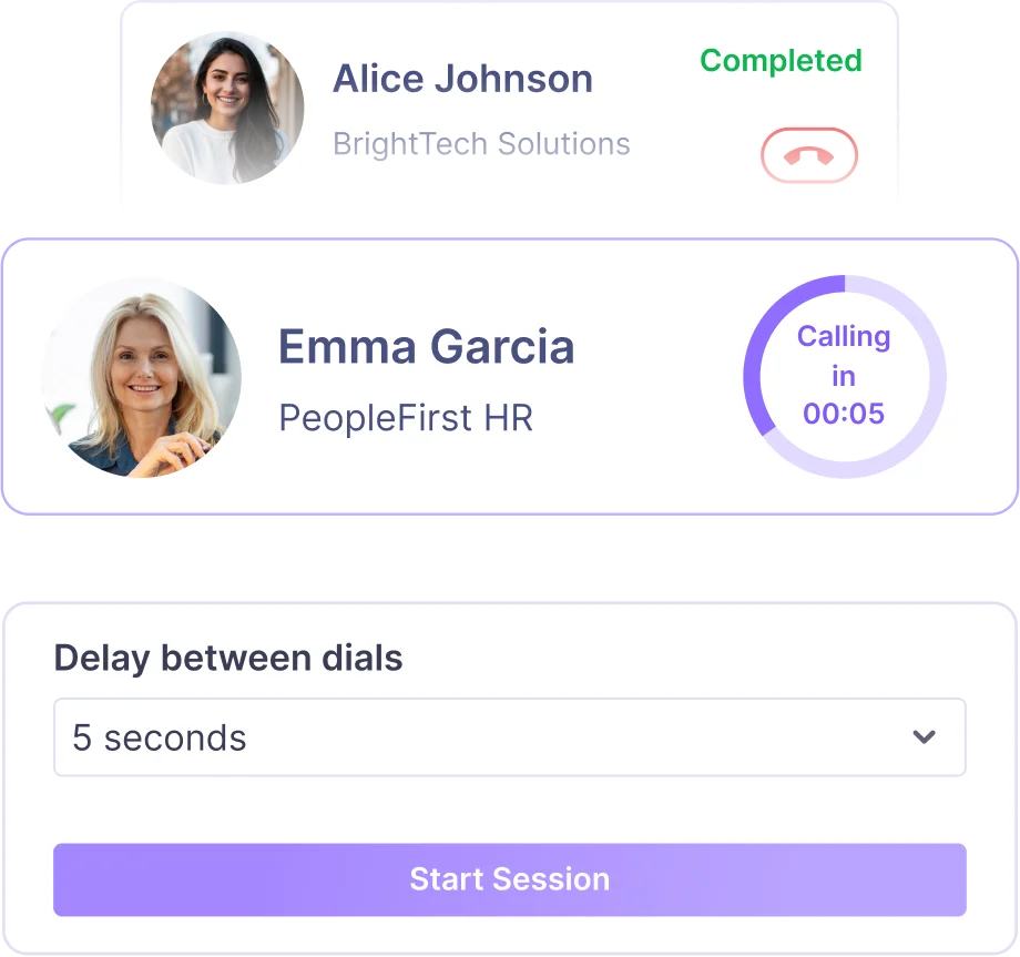 Time Delay Between Dials