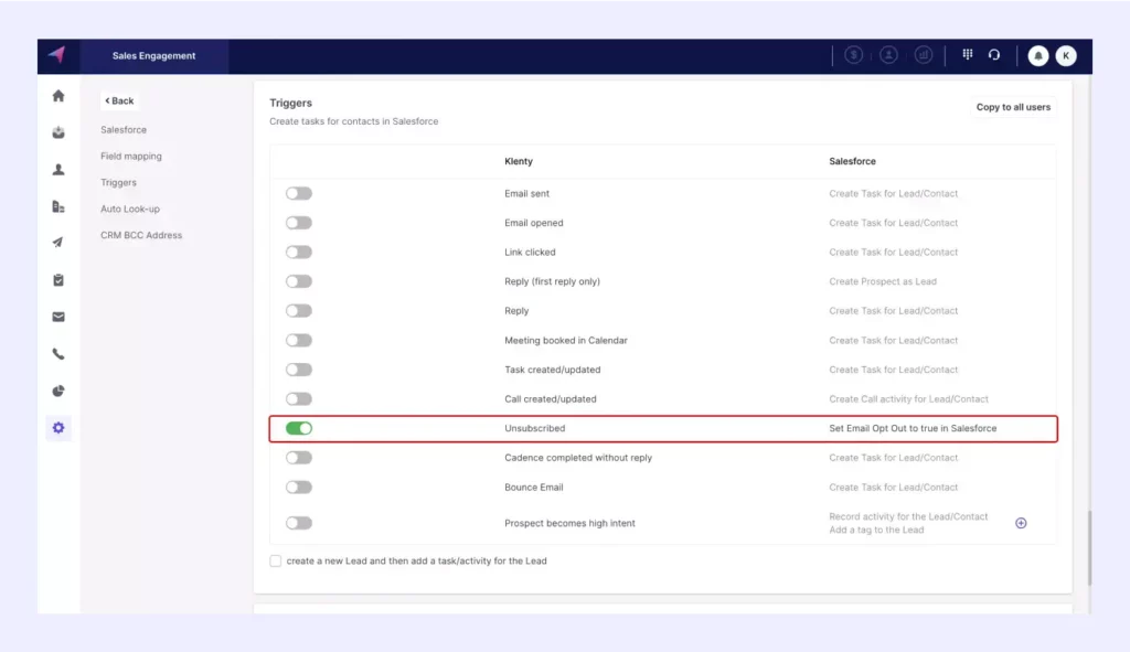 Set Email Opt-Out To True in Salesforce tp remove the leads from your sequences