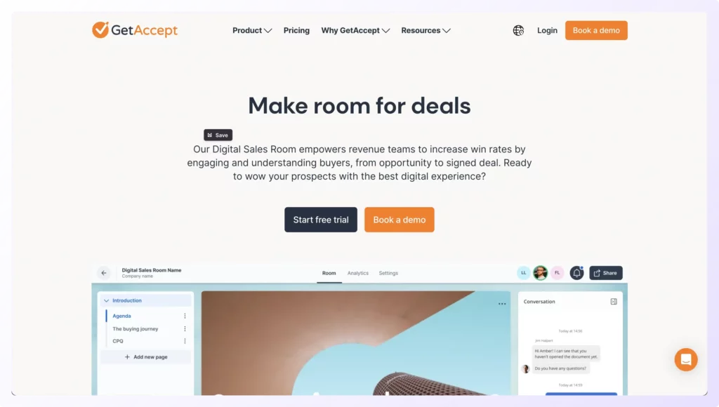 GetAccept digital sales room tool to improve sales processes
