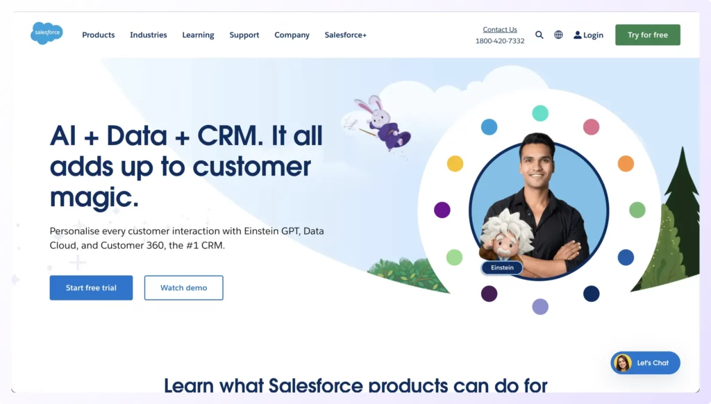Salesforce is a cloud-based platform with automation features