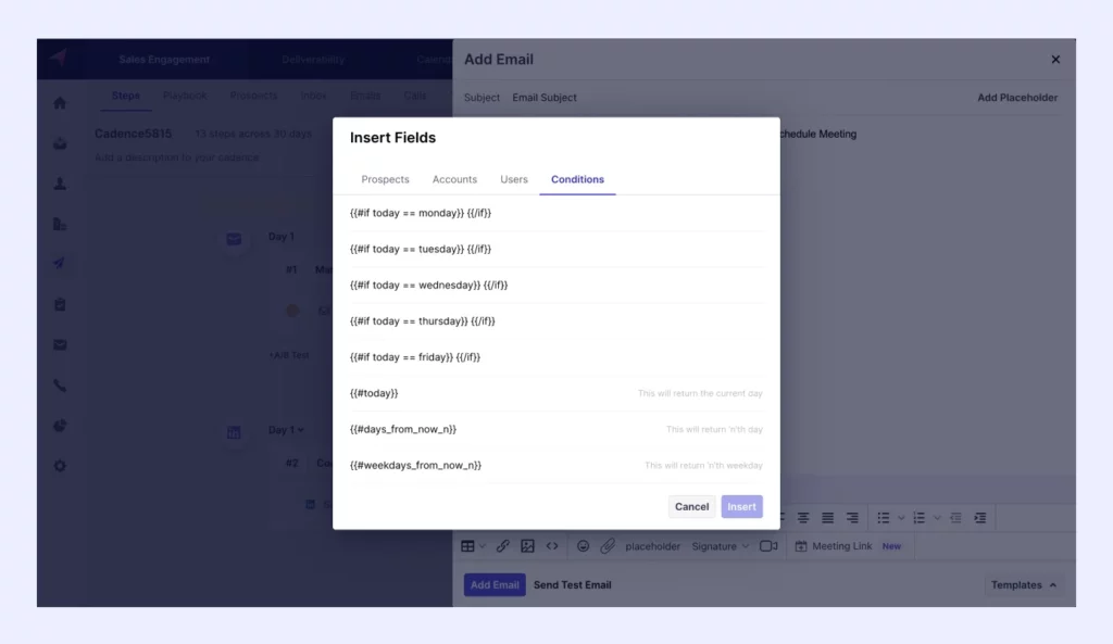 formulas to customize emails based on date and time