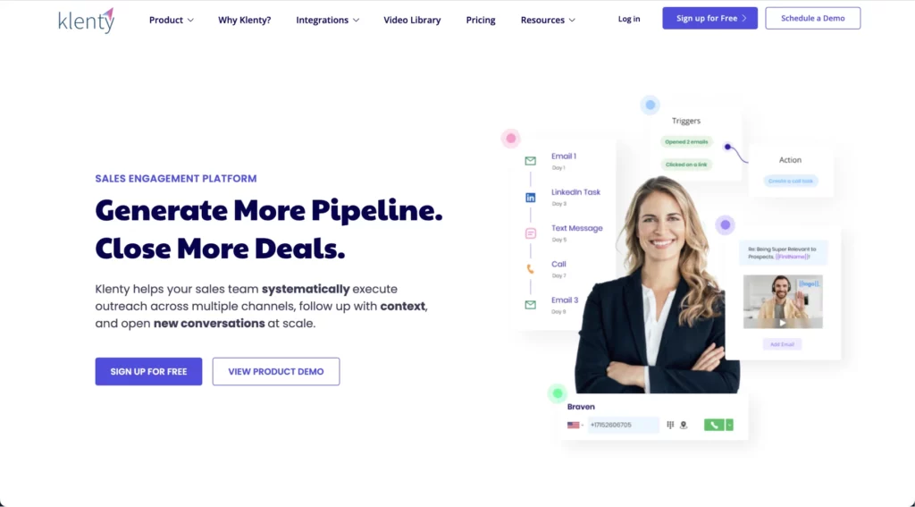 Klenty- Sales Engagement Platform that helps sales teams