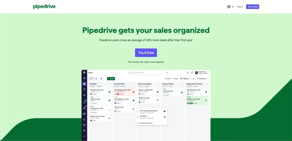 Pipedrive- CRM software