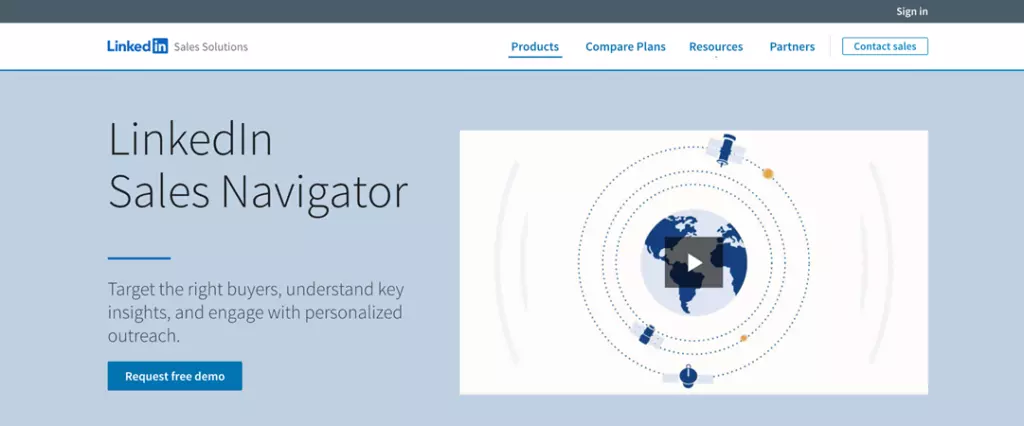 LinkedIn Sales Navigator- An inside sales tool for qualified lead generation. 