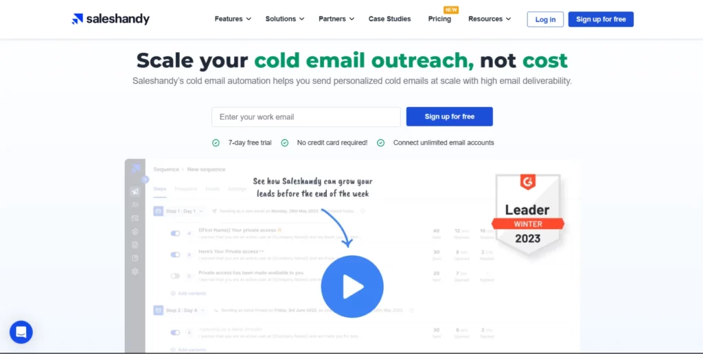 SalesHandy- sales outreach tool
