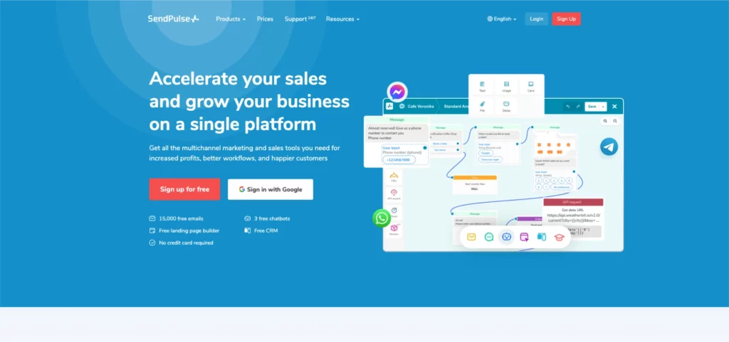 SendPulse- Multi-channel sales outreach tool
