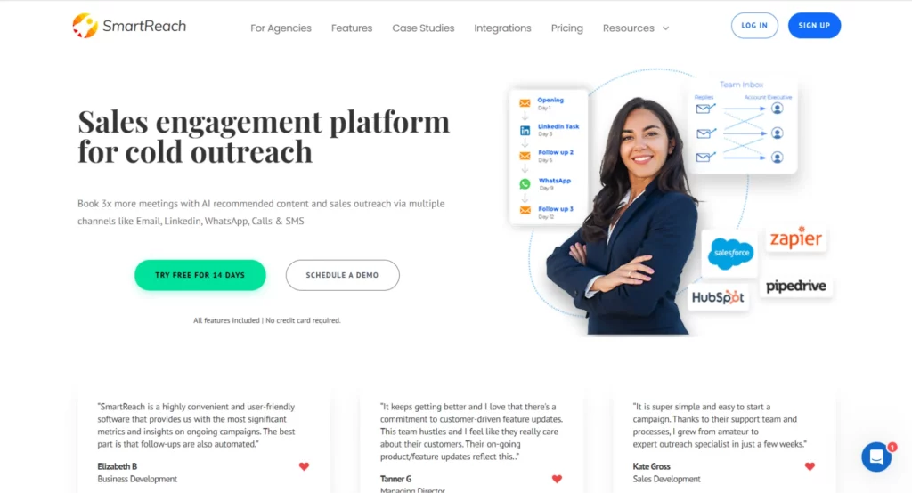 SmartReach- Sales enablement software