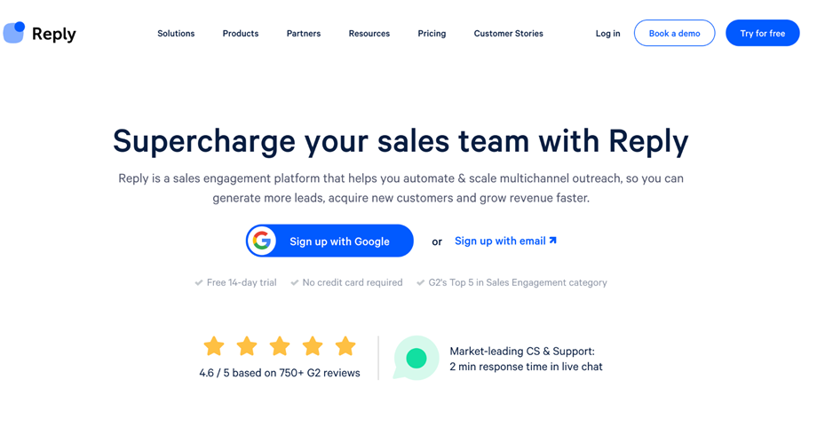 Reply- Inside sales software