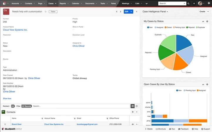 Screenshot-of-Sugar-Shell-CRM-tool