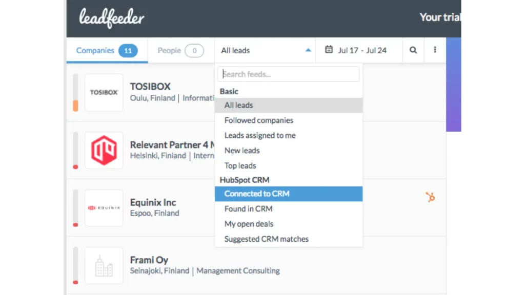 Leadfeeder on HubSpot Marketplace