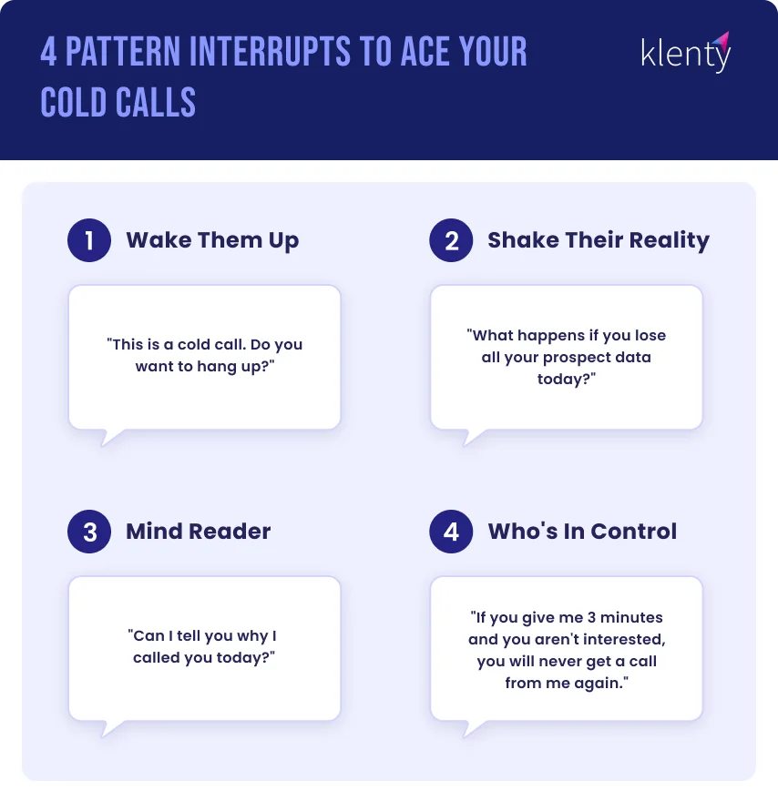 4 pattern interrupts to ace your cold calls 