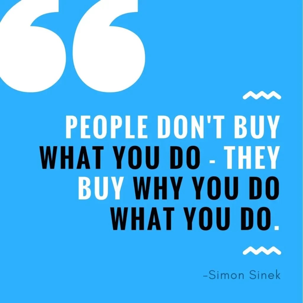 image of a quote from simon sinek