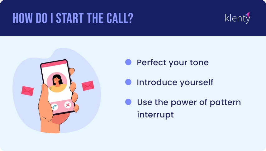 Points to remember for how to start a cold call