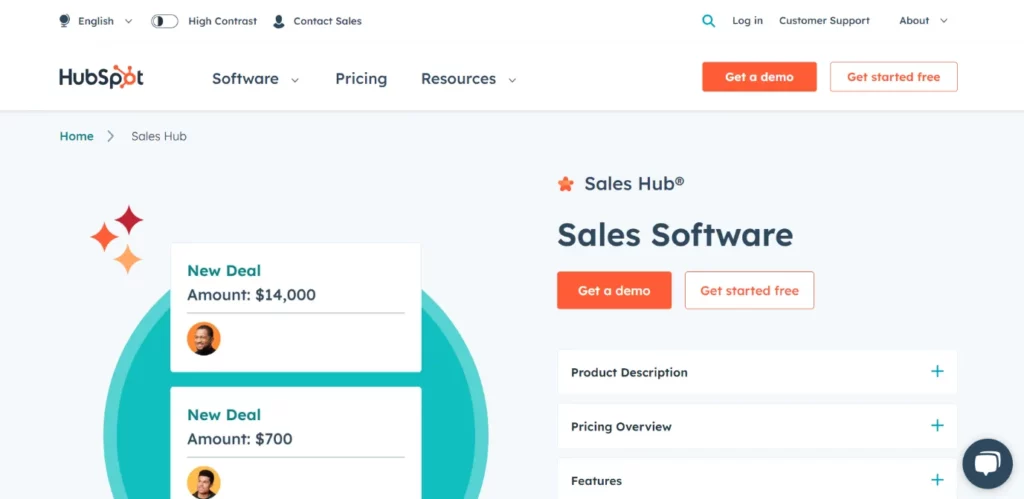 HubSpot Sales Hub sales email follow up software