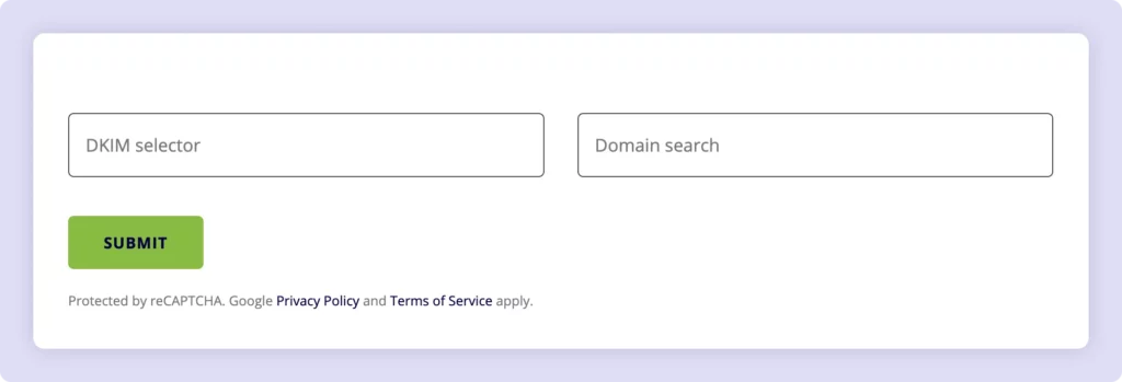 Mimecast online tool to confirm your DKIM record