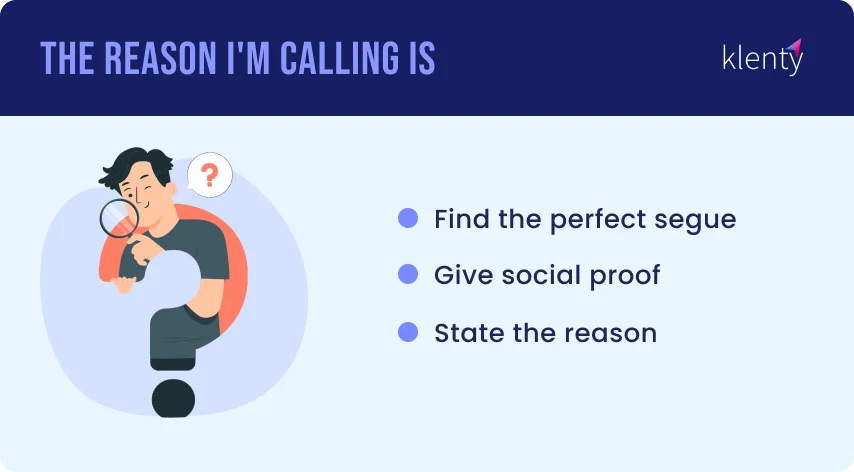 Points to Remember When Conveying Your Reasons for Cold Calling
