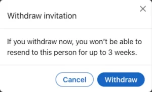 image for withdraw a linkedin invitation