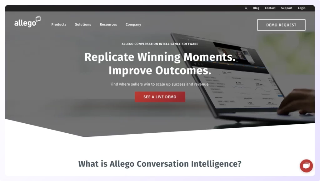 Analyzing your calls using Allego sales call analysis software