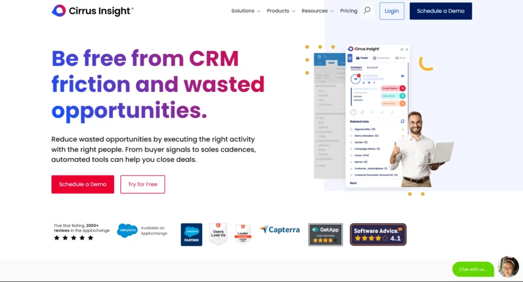 Cirrus Insight sales engagement tool that helps sales teams reach out to prospects