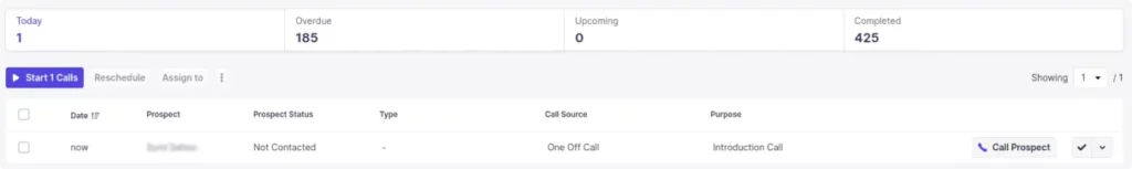 list of your calls under call icon 