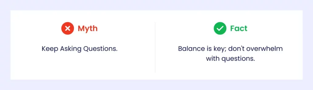 debunking sales myth and fact on asking questions