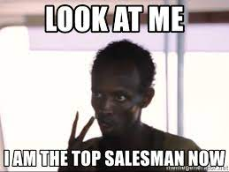 image of top salesman meme