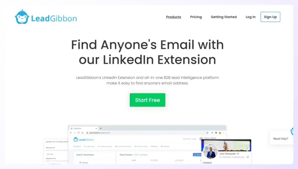 LeadGibbon sales prospecting LinkedIn tool 
