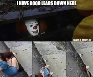 meme from the movie it when you are desperate for leads