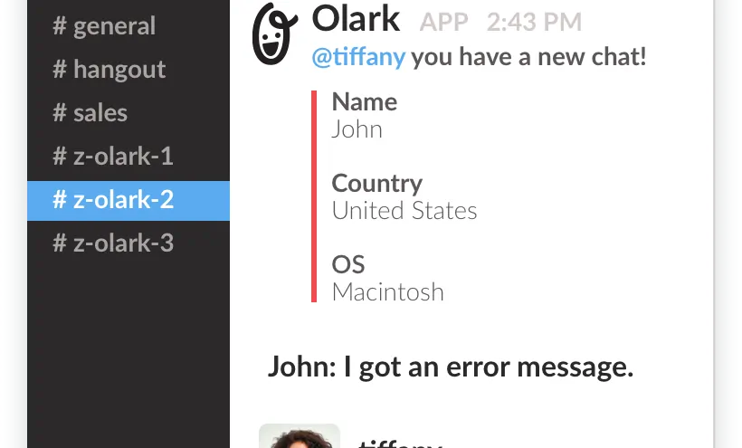 olark-live-chat-website visitor-slack-integration