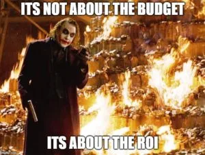 Joker ROI Meme Business Investment Humor