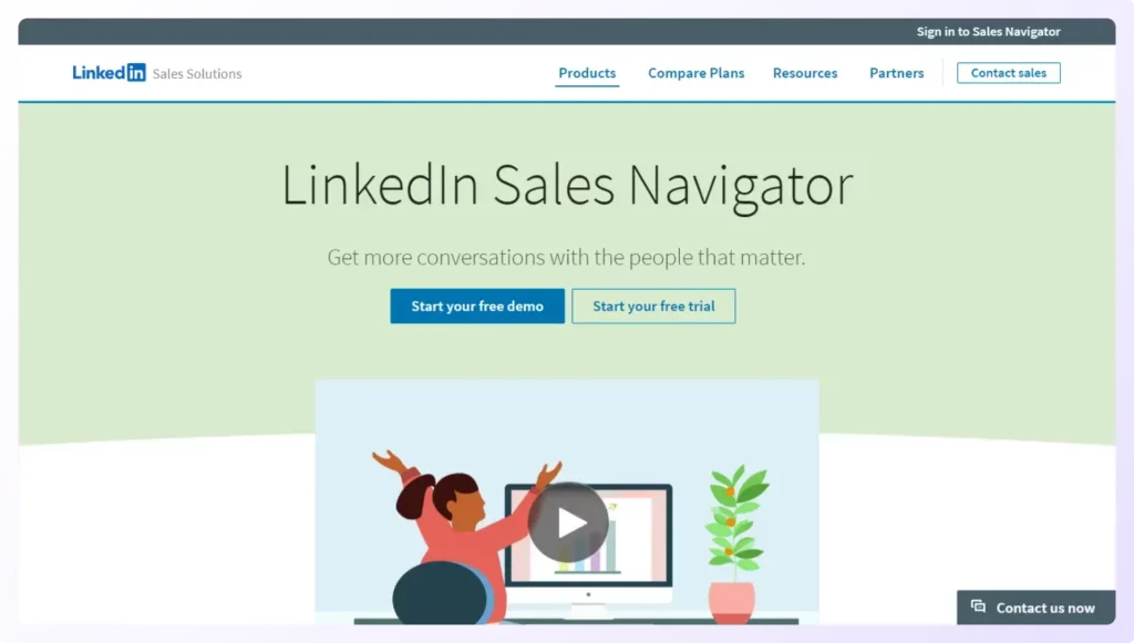 LinkedIn Sales Navigator sales intelligence software