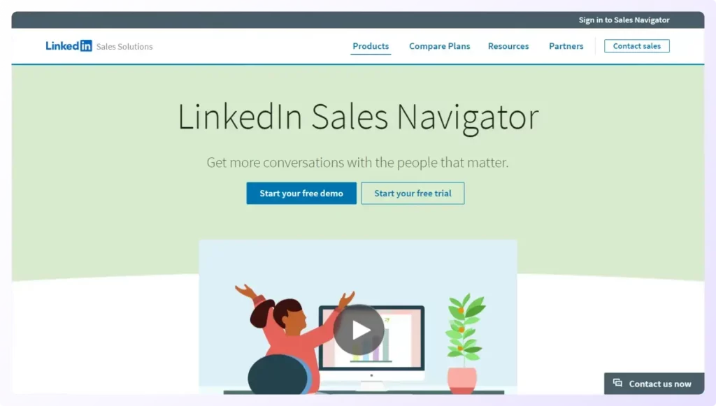 LinkedIn Sales Navigator sales prospecting tool