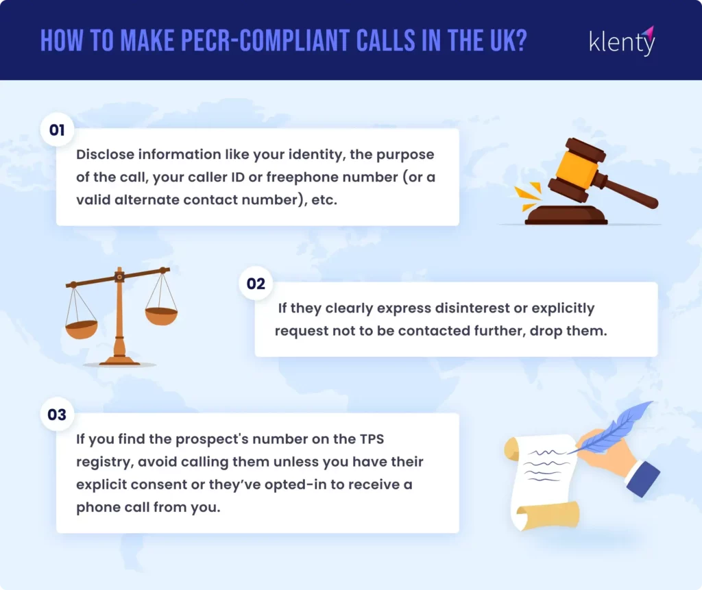 How to make PECR complaint calls in the UK