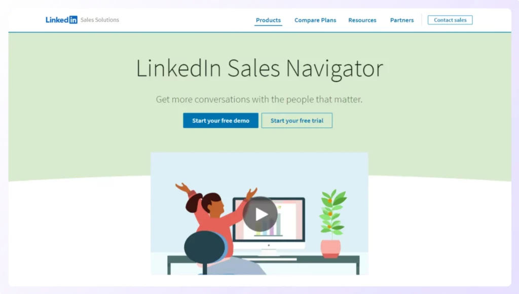 LinkedIn Sales Navigator company research tool helps sales professionals