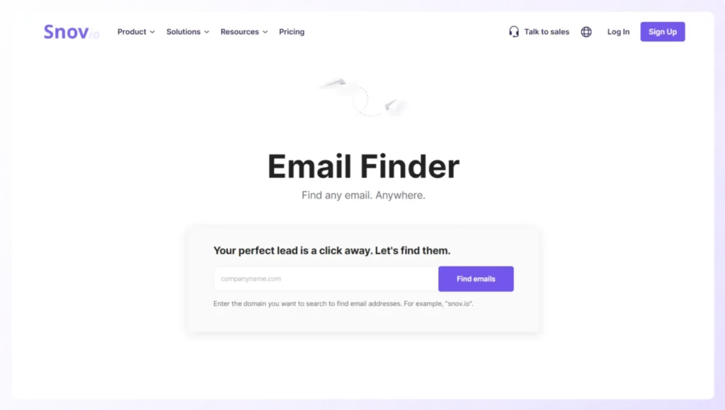 Snov.io is one of the email finder tools