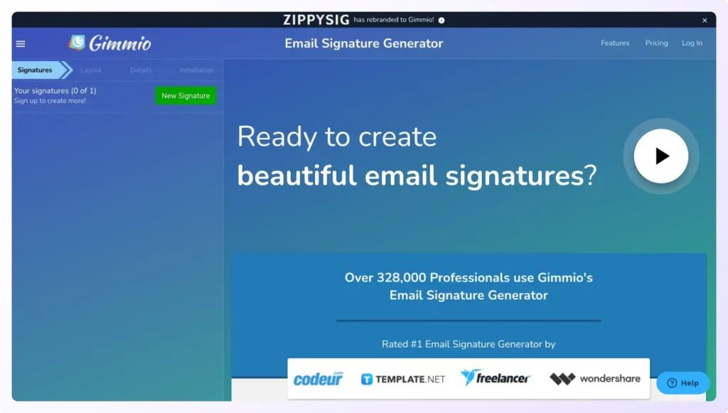 ZippySig email signature generator
