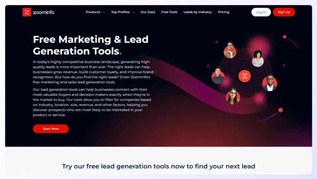 lead generation company ZoomInfo