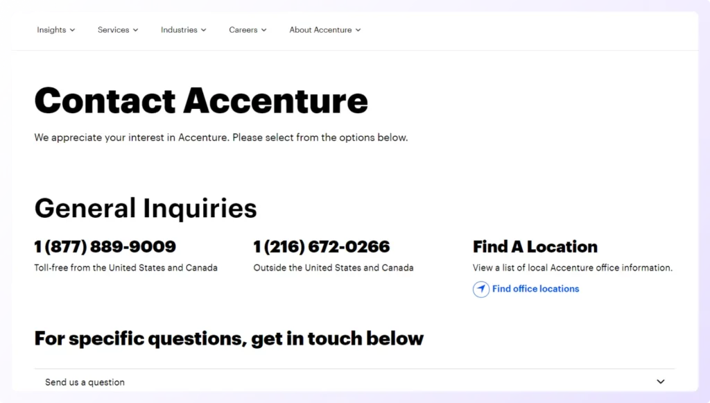 find someone's phone number from their company websites