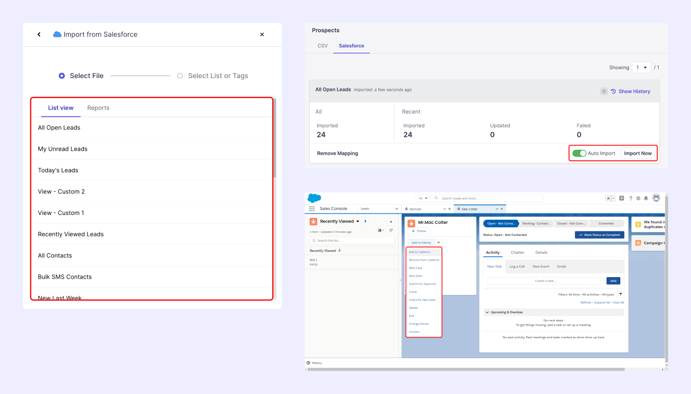 Image depicting Importing prospects from salesforce 