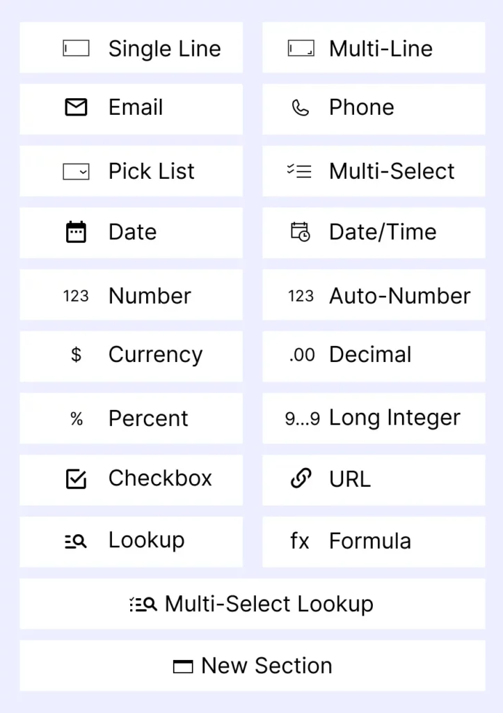 Setting right fields for respective clients from the list of features available