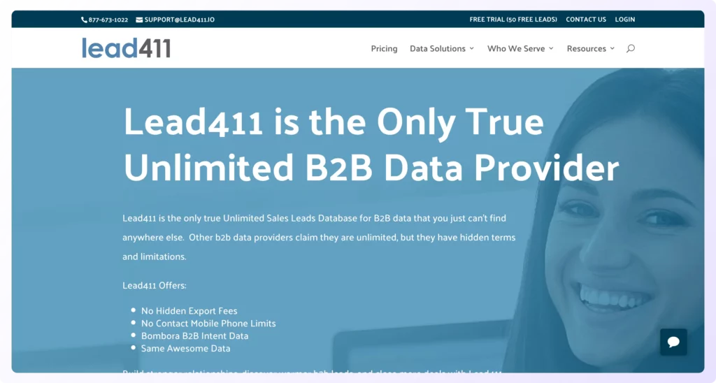 Unlimited buying lead data by Lead411 platform