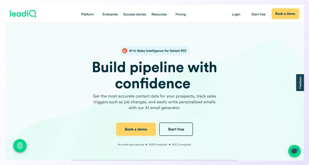 LeadIQ optimizes your sales pipeline and buy leads
