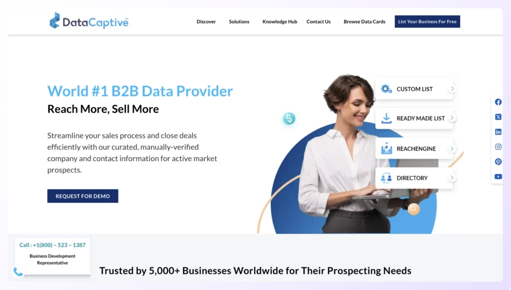 DataCaptive is a email list brokers 