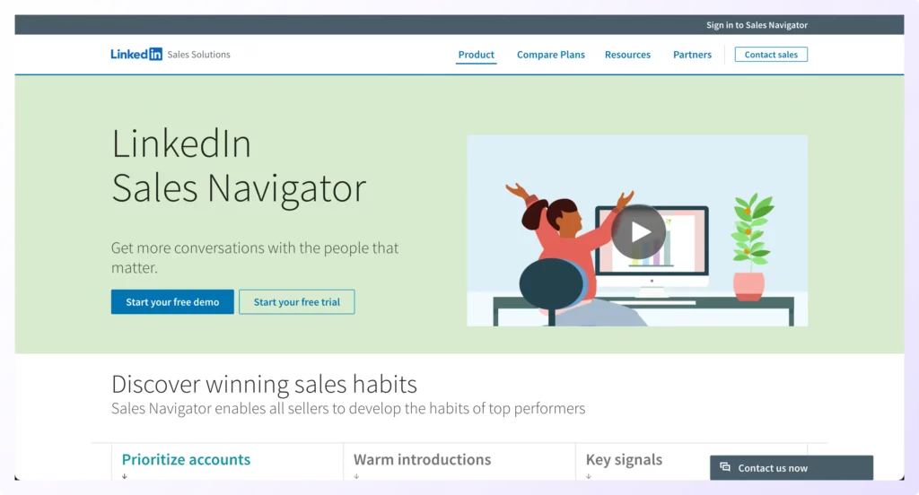 Buying leads from LinkedIn Sales Navigator to discover and target high value
