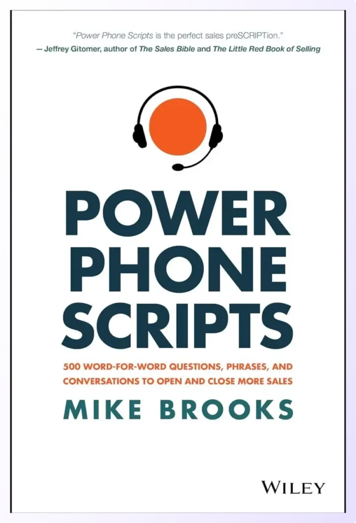 Power phone scripts is the best books on cold calling