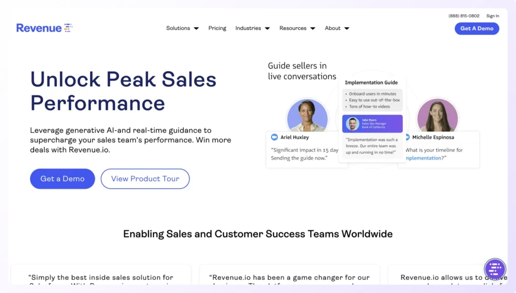 Drive sales performance by using Revenue.io Sales Dialer Software